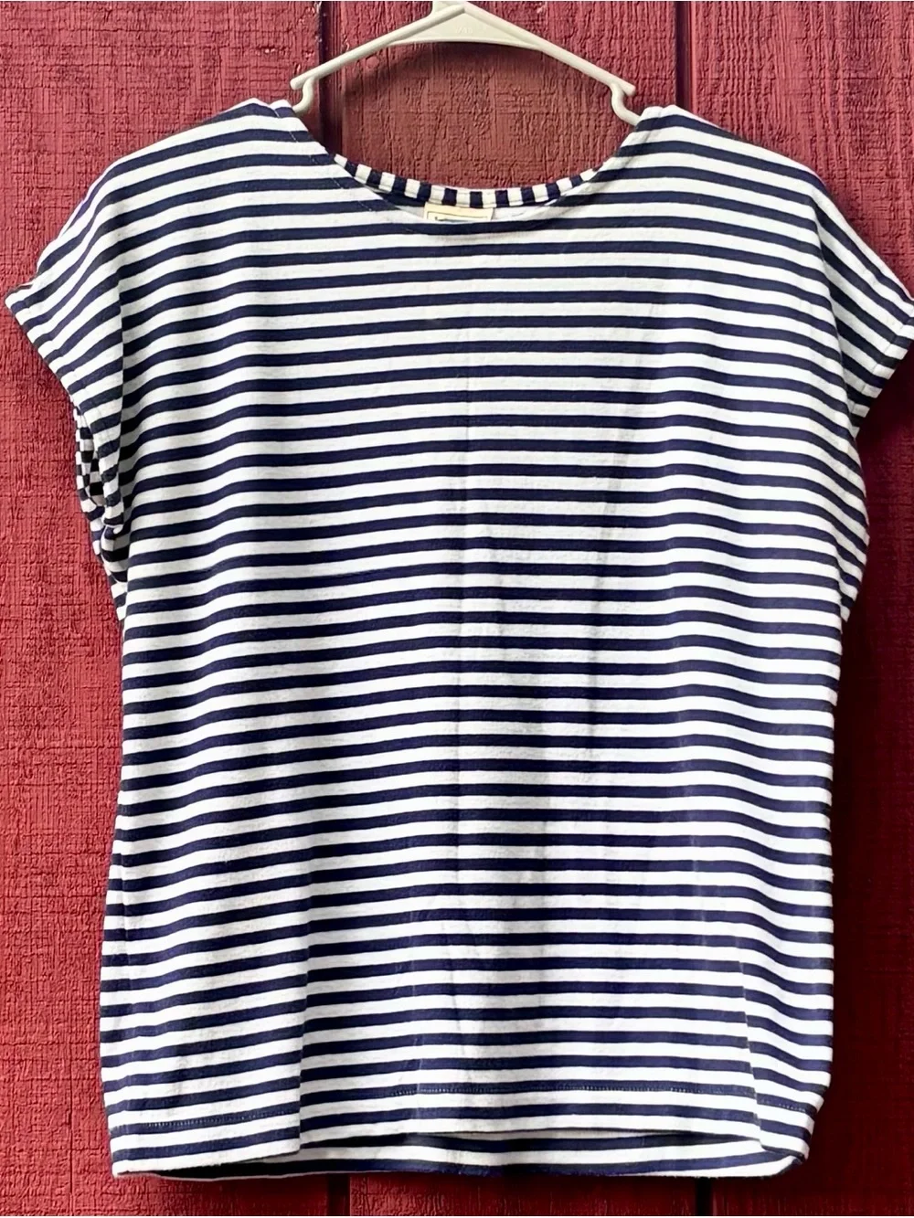 Vintage LL Bean Striped Short Sleeve Tee - Picture 1 of 2